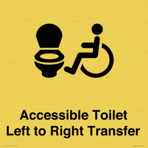 Accessible Toilet with Left to Right Transfer